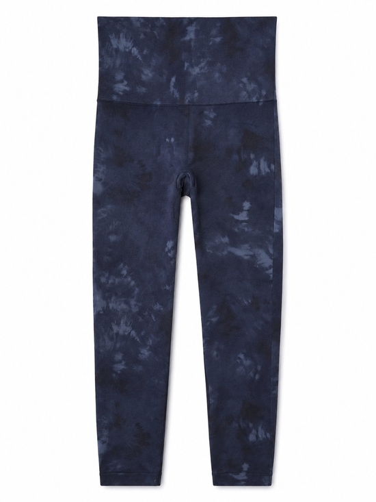 SPANX Pants - SPANX Navy Gray Tie-Dye High-Waist Ankle Leggings New Medium